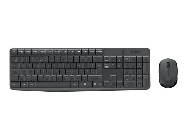 Logitech Clavier Sans Fil + Souris MK235 – Graphite