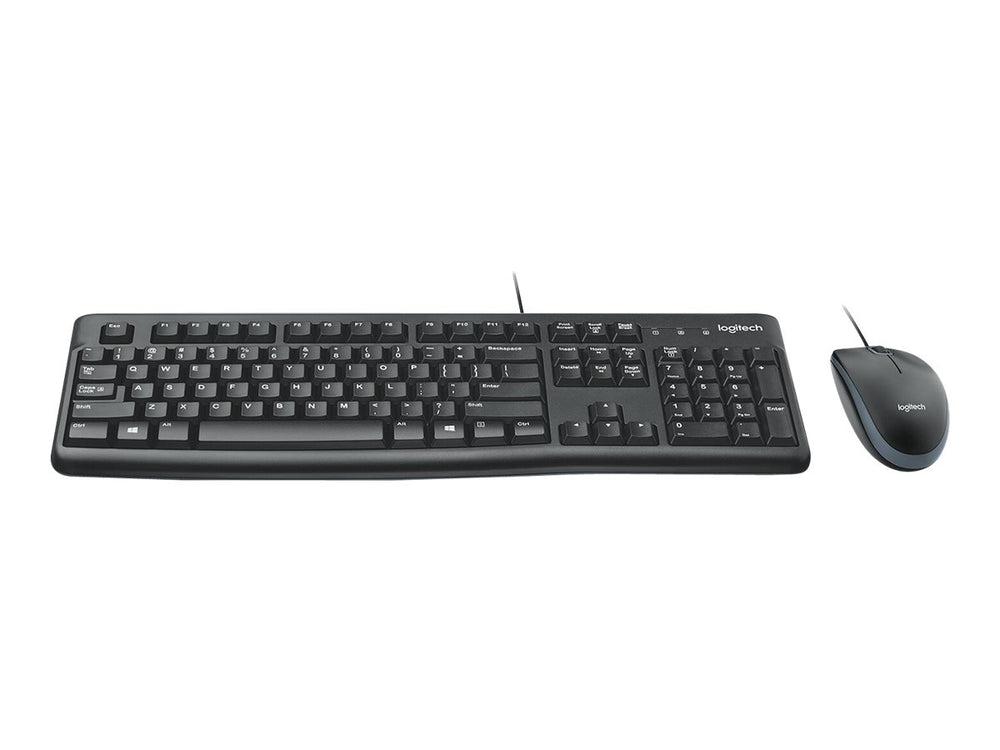 LOGITECH MK120 – Pack Clavier et Souris Filaire (USB, Noir)