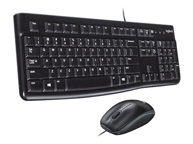 LOGITECH MK120 – Pack Clavier et Souris Filaire (USB, Noir)