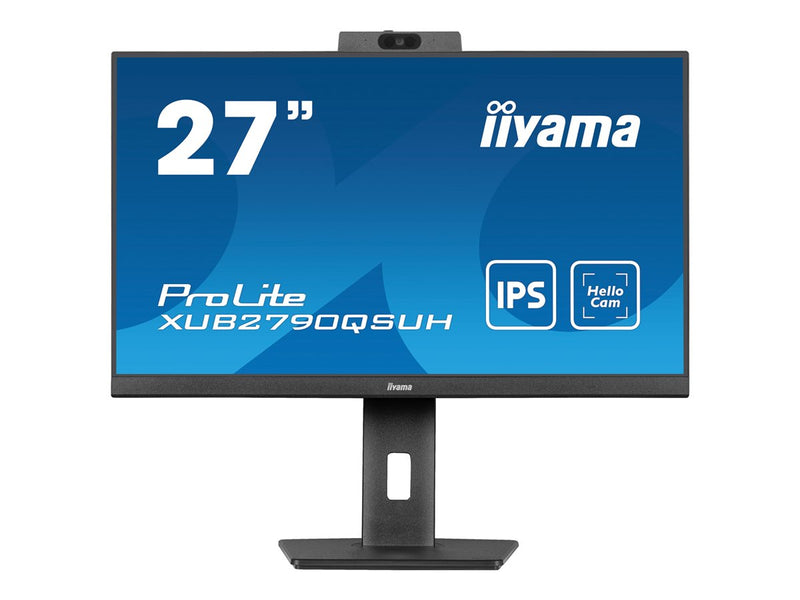 IIYAMA XUB2790QSUH-B1 - 27" IPS QHD - Caméra intégrée - HDMI / DisplayPort