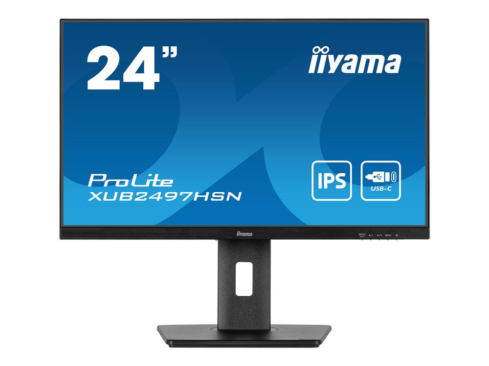 IIYAMA XUB2497HSN-B2 - 23,8" IPS Full HD - HDMI / DisplayPort / USB-A & USB-C / LAN